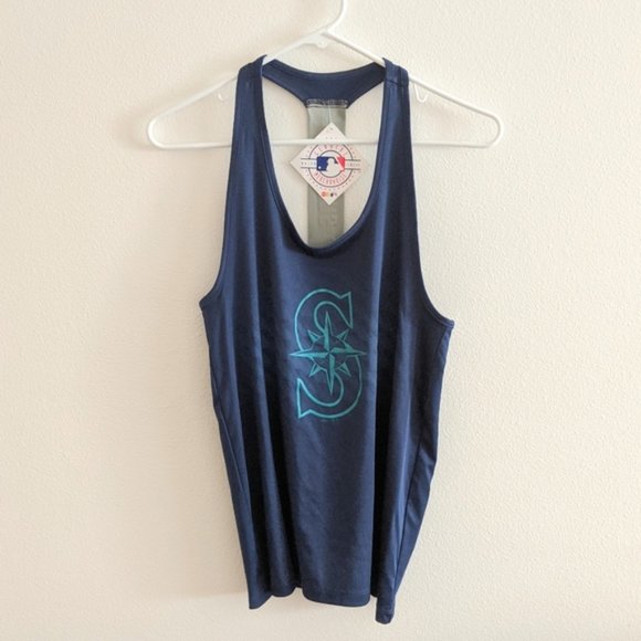 NWT Seattle Mariners Navy Tank Top Size Small - Picture 1 of 3
